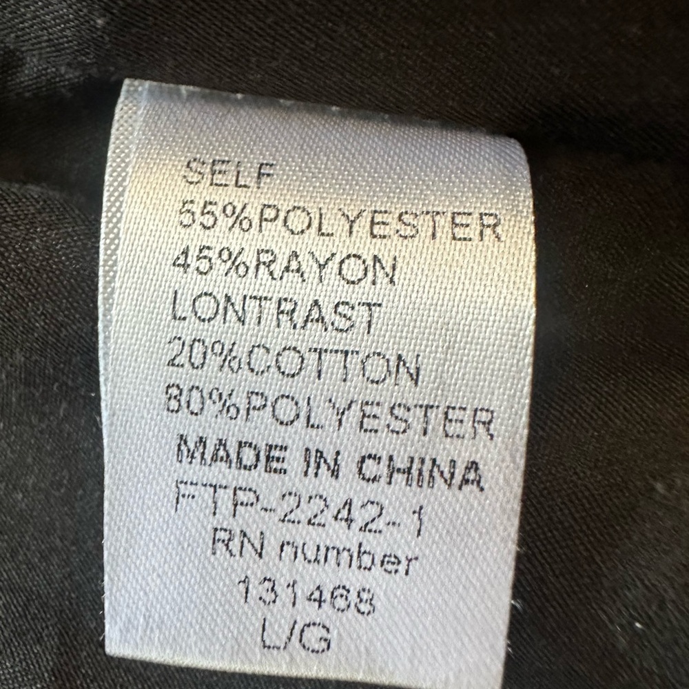 Fate Black Vest with Silver Zippers - size L - Picture 9 of 9